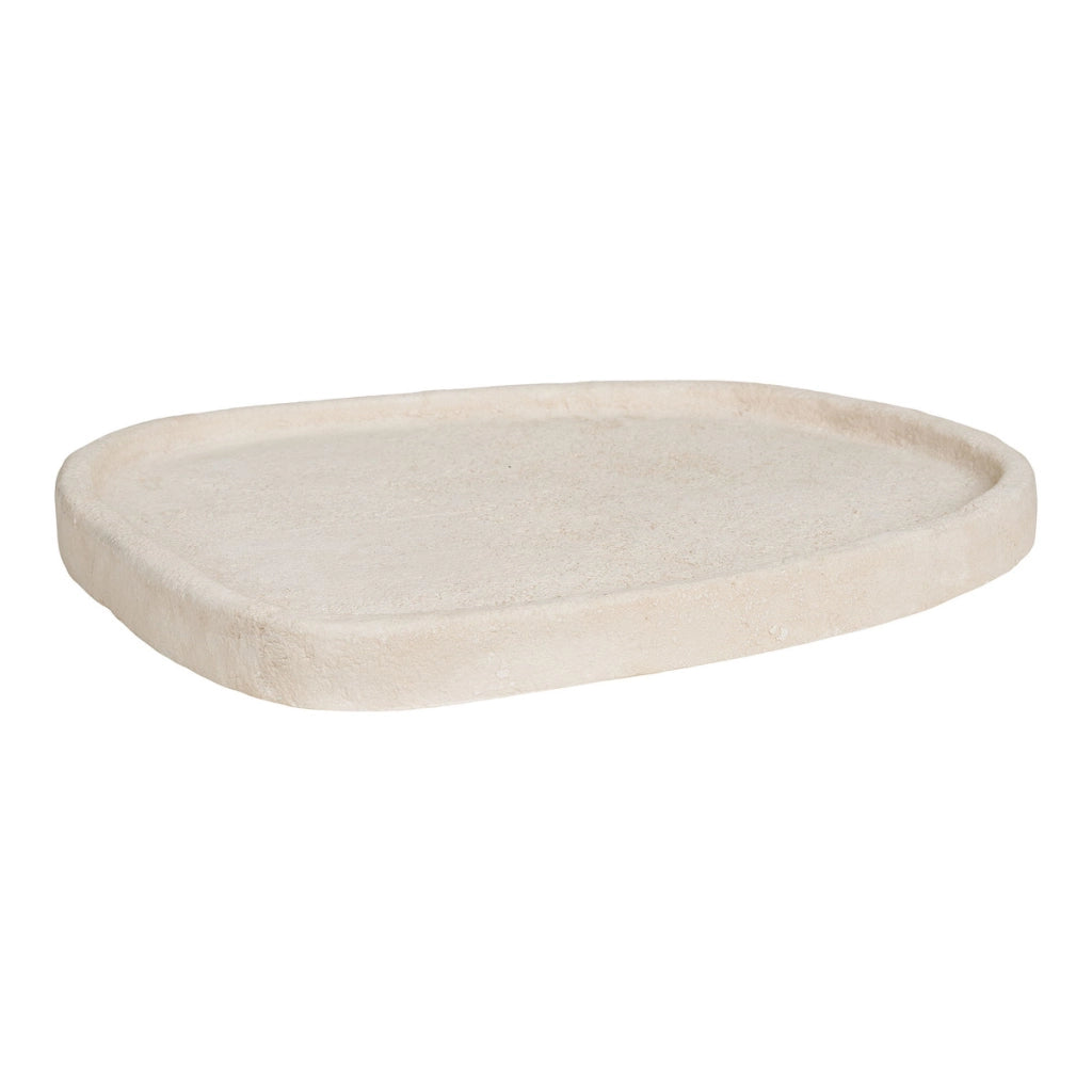 Vassoio HN29, Bianco, Cemento, 30x35x3 cm