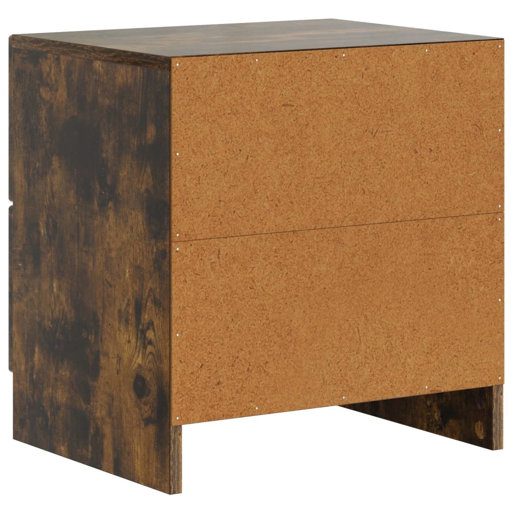 Armadio da Notte 2 pcs Rovere Fumo 43 x 34,5 x 44,5 cm 895686