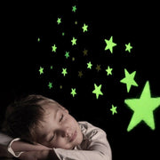 Trade Shop - Stelle Stella Glow Fluorescenti Decorazione Arredo Stanze Brillano Al Buio -
