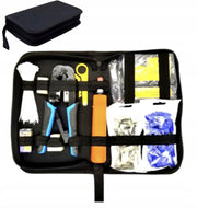 Set di Strumenti di Rete 10 in 1 – Crimpatrice, Tester Cavi LAN, Stripper | Materiale: Metallo e Plastica ABC