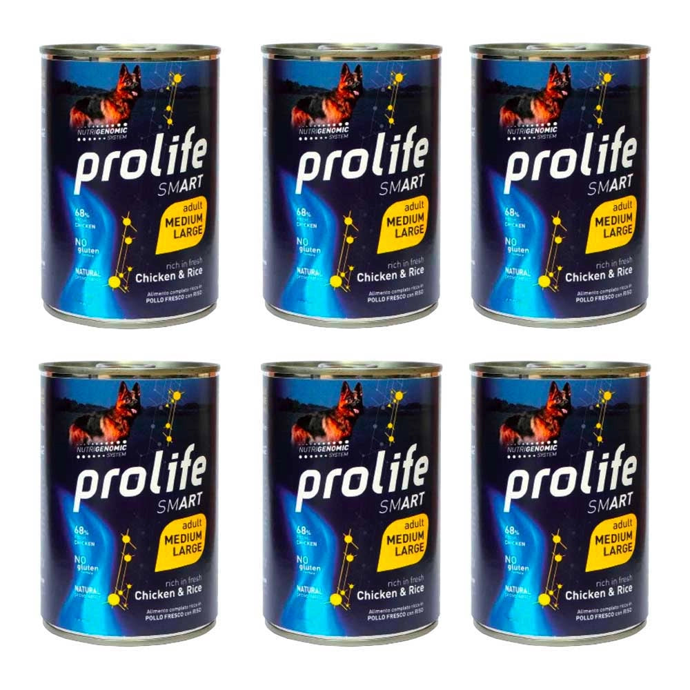 Prolife Adult Pollo e riso 6x800g umido cane