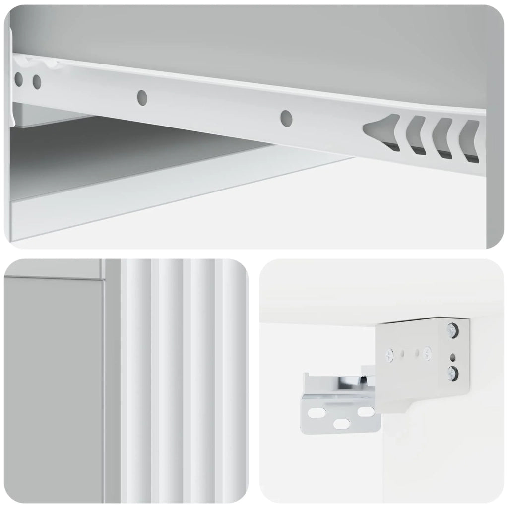Tavolino da Parete Laterale Bianco 87,5 x 34,5 x 17 cm 898495