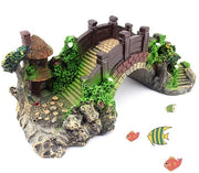 Accessori per acquario, decorazioni in resina, ponte curvo per acquario, accessori per acquario, resina, ponte curvo, per pesci, vasca, decorazione, ponte curvo per acquario, decorazione per la casa