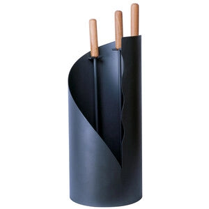 C SET ATTREZZI CAMINO C/CONTENITORE 4 PZ- 1,0 pz