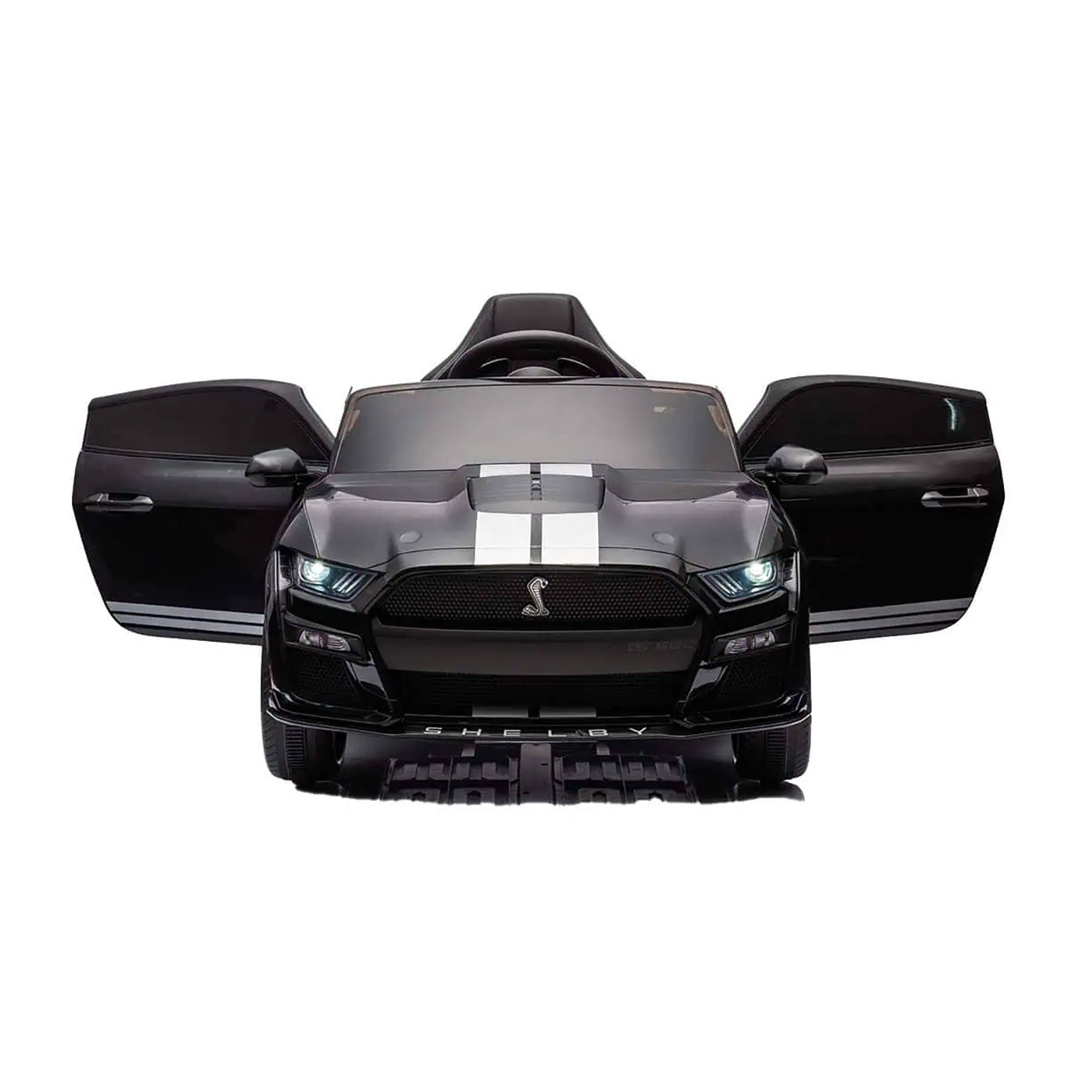 Macchina Elettrica per Bambini Licenza Ufficiale Ford Mustang Shelby Telecomandata 10,8V 3,1Ah Nero