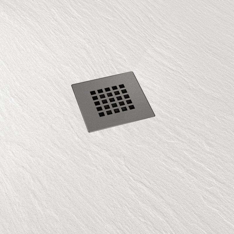 Piatto Doccia in Pietra 80x130 cm Pedrinelli Ardesia Stone Side Bianco