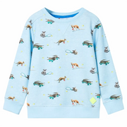 Felpa da Bambino Azzurro MÃ©lange 104