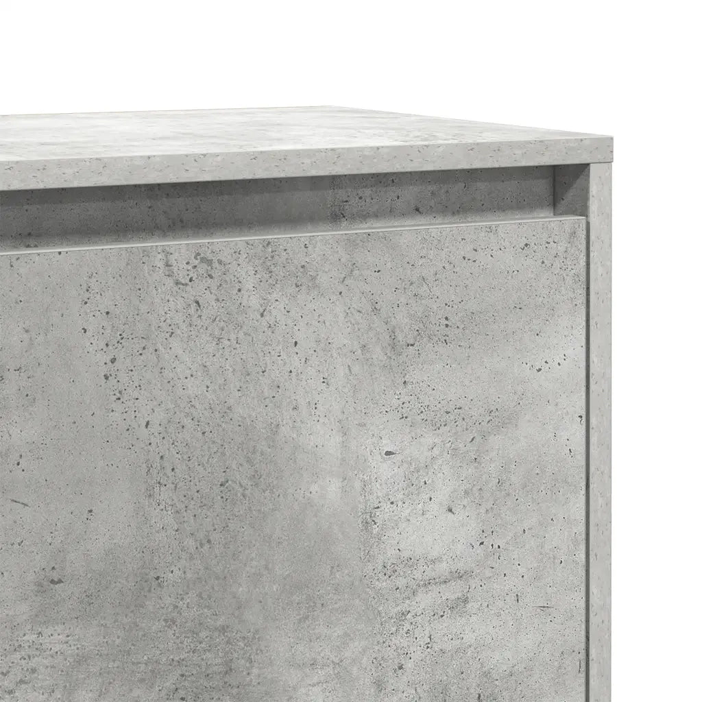 Comodino Grigio Cemento 45x34x44,5 cm in Truciolato 809871