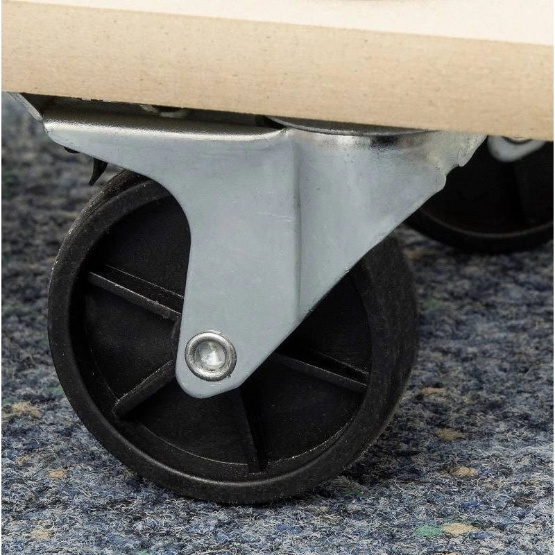 CARRELLO A PIANALE 59X29CM FINO A 200KG IN MDF CON