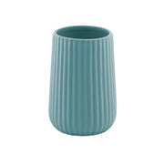 Portaspazzolini Gedy in ceramica azzurro polvere | Marika
