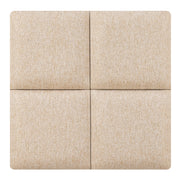 Set di 4 cuscini da parete in tessuto 30 x 30 cm beige 03_0010640