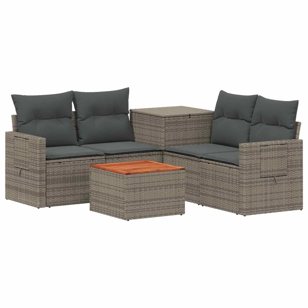 Set di divani 6 pz Grigio e Grigio Scuro 3447464