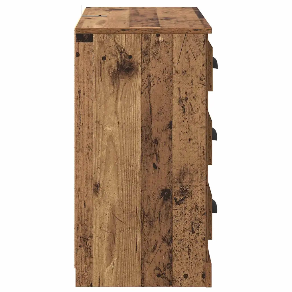 Sideboards con cassetto 2 pcs Legno vecchio 70 x 35,5 x 67,5 cm 3402665