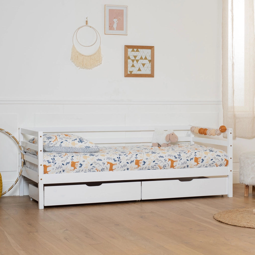 Panca letto per bambini 190x90cm con cassetti JULES