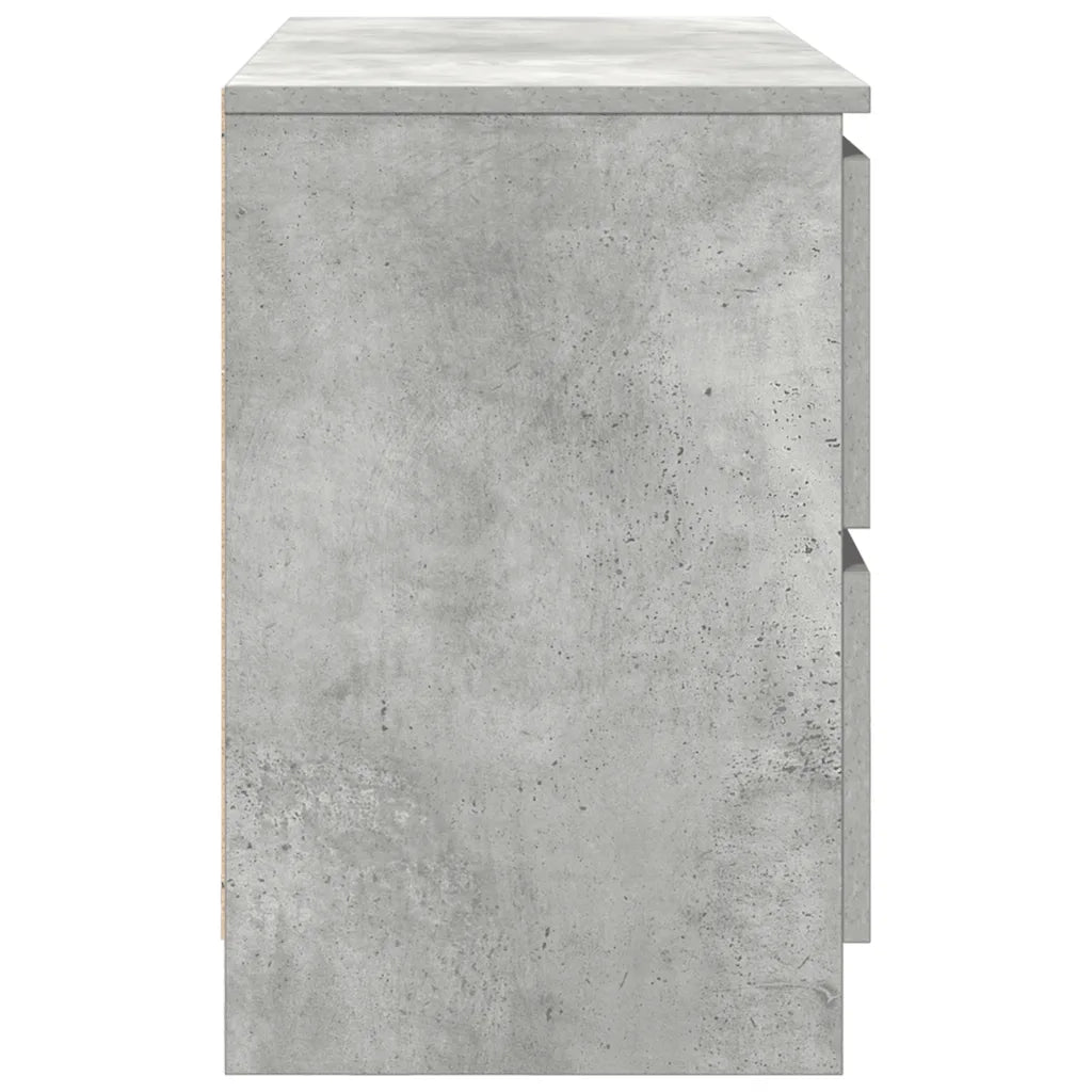Mobile Porta TV Grigio Cemento 80x35x54 cm in Legno Multistrato
