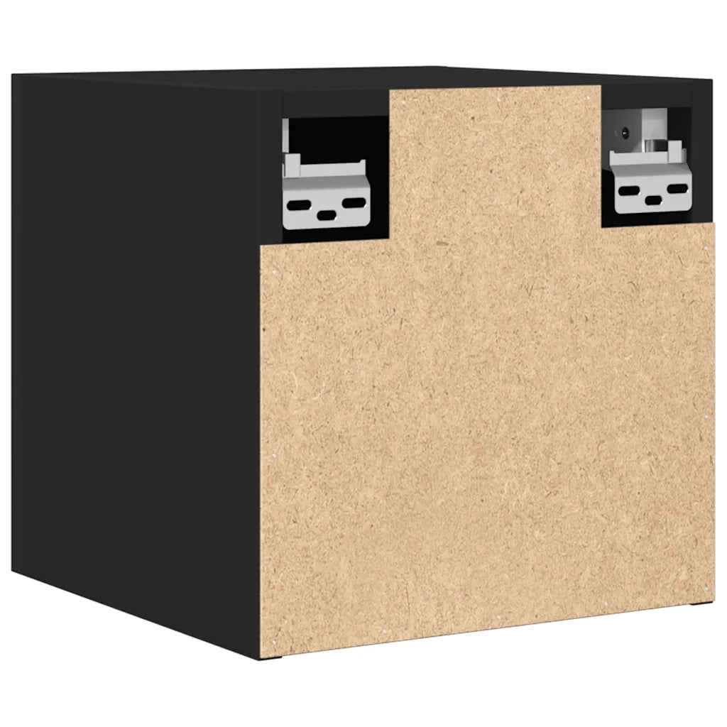 Mobili Porta TV a Parete 2pz Neri 30,5x30x30 cm 804485