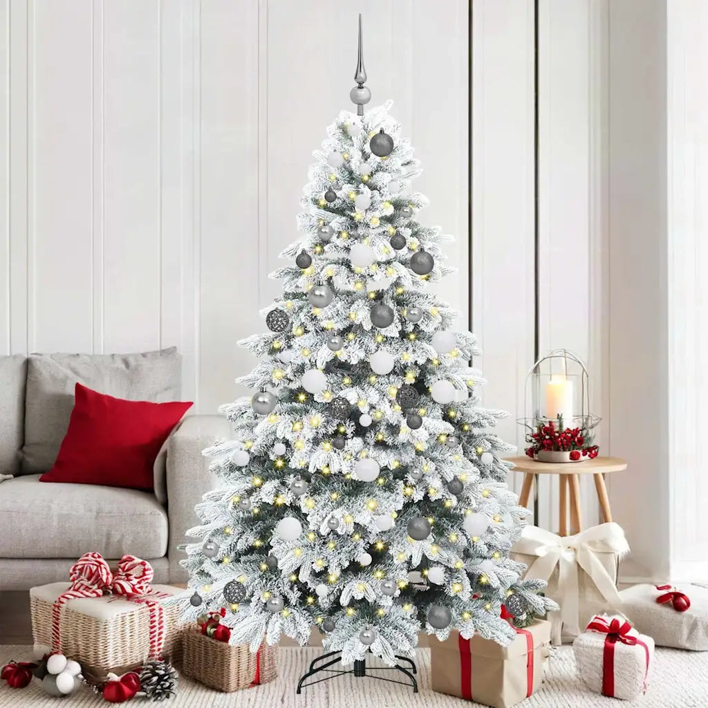 Albero di Natale artificiale con 300 LED Bianco 180 cm PE e PVC 3397613