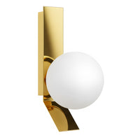 APP1758-1W Applique Da Parete In Oro Spazzolato/bianco