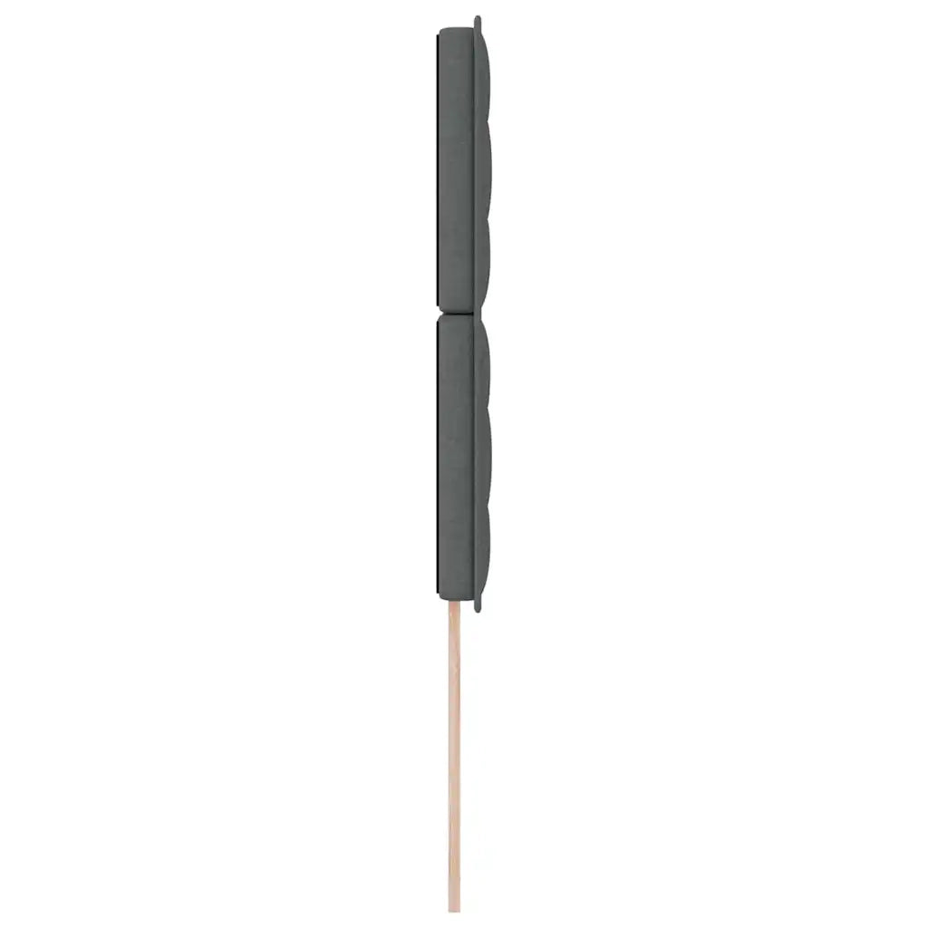 Testiera LED con strisce LED Grigio scuro 100 cm Tessuto 3338280