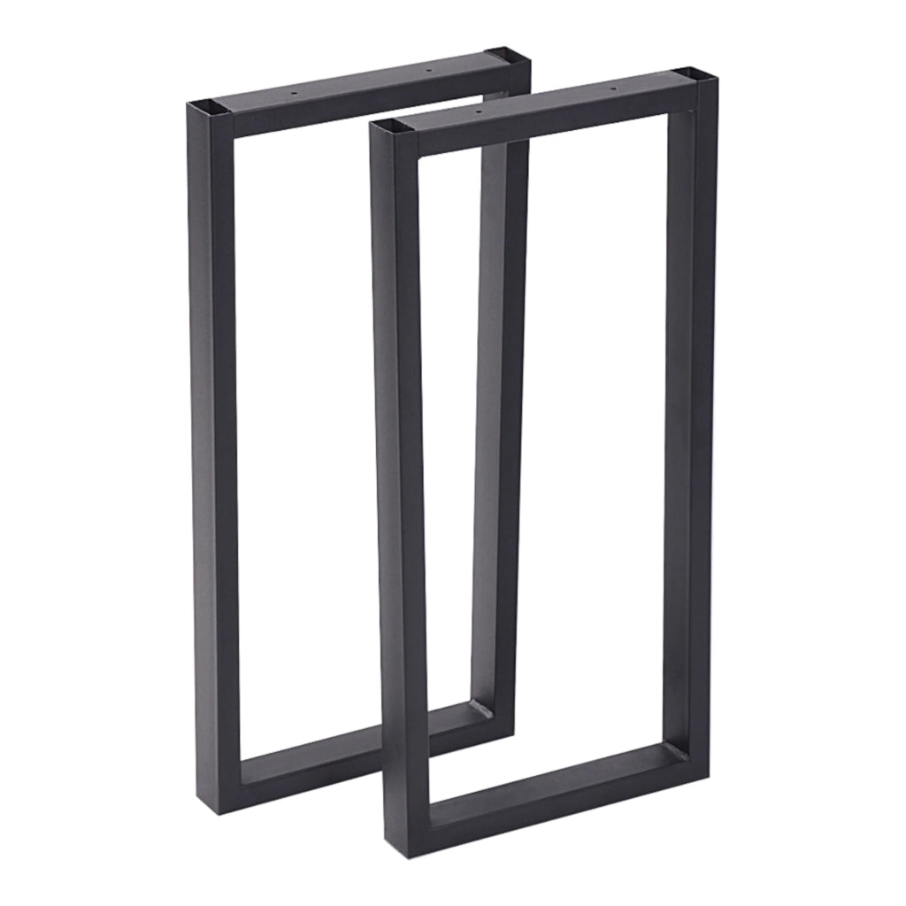 Set di 2 gambe rettangolari per tavolo in acciaio 56 x 27 cm 03_0008091