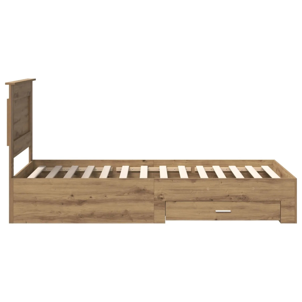 Struttura del letto con cassetto con testiera Legno multistrato 3410357