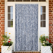 Zanzariera Blu e Bianco 118x220 cm Ciniglia 315128
