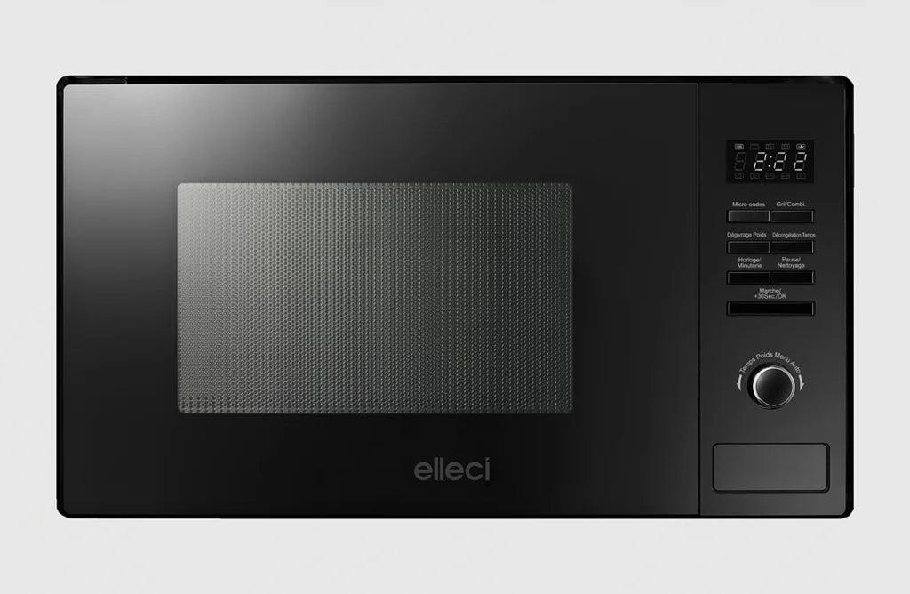 Forno a microonde da Incasso Plano ELLECI MW FMSP28168WS Multifunzione 60 cm Capacità 28L Classe A+ Granitek Nuvola 79
