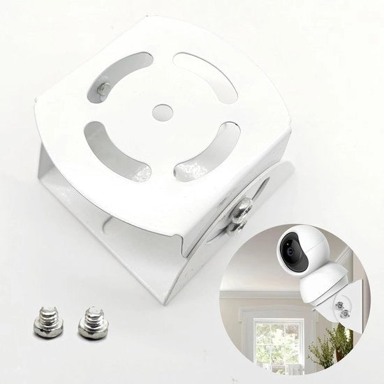 Sostegno per Plafondo - Camera di Sicurezza - Morsetto di Parete Robusto - Bianco - Regolabile e Affidabile - Adatto per Wyze Ring...