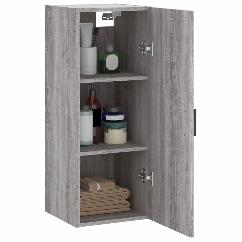 Armadietto a Muro | Mobile a Parete Grigio Sonoma 34,5x34x90 cm
