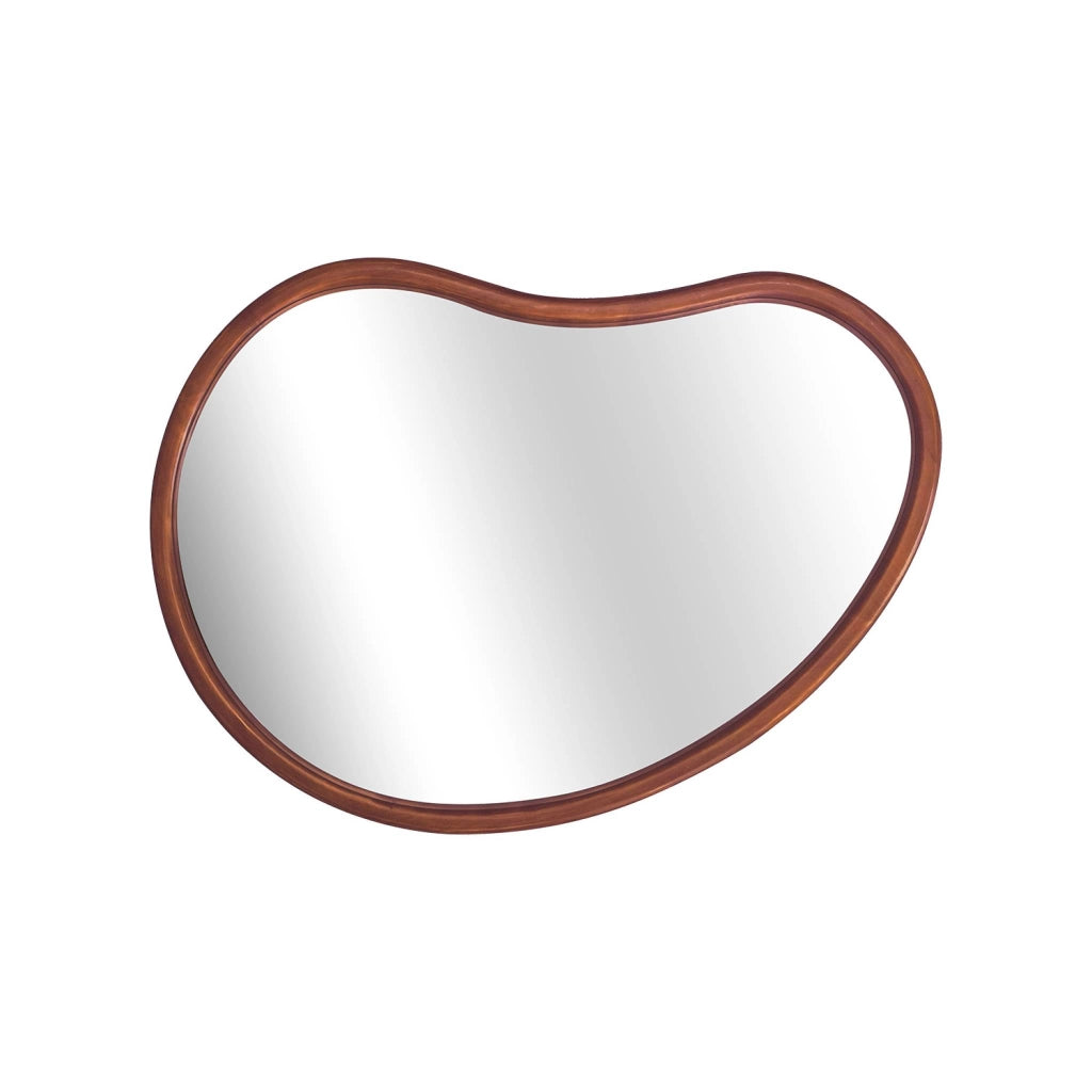Specchio in legno di abete, 85cm, marrone