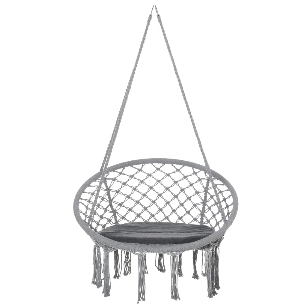 Sedia a dondolo ¨C zephmum ¨C Grigio, ?60 cm, 80x80x42 cm