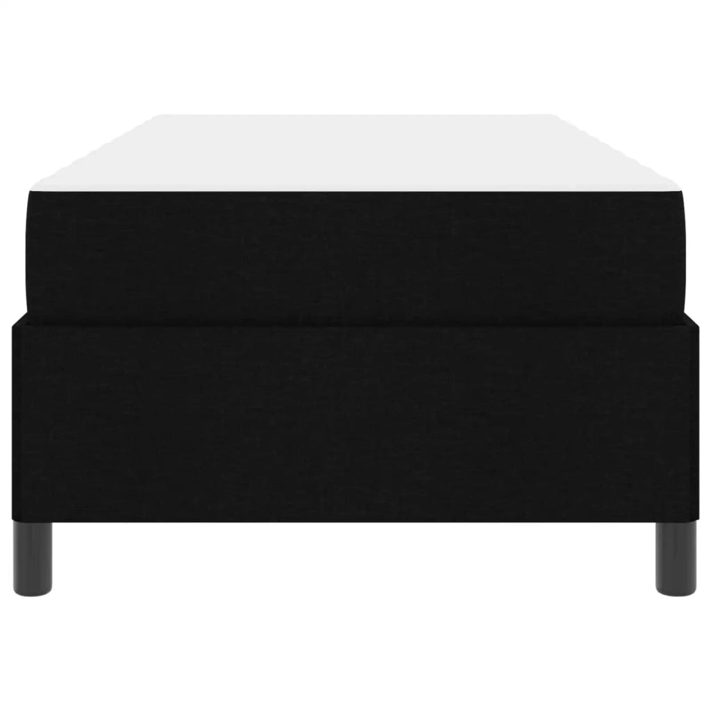 Letto a molle con materasso Nero 90 x 190 cm Tessuto 3398824
