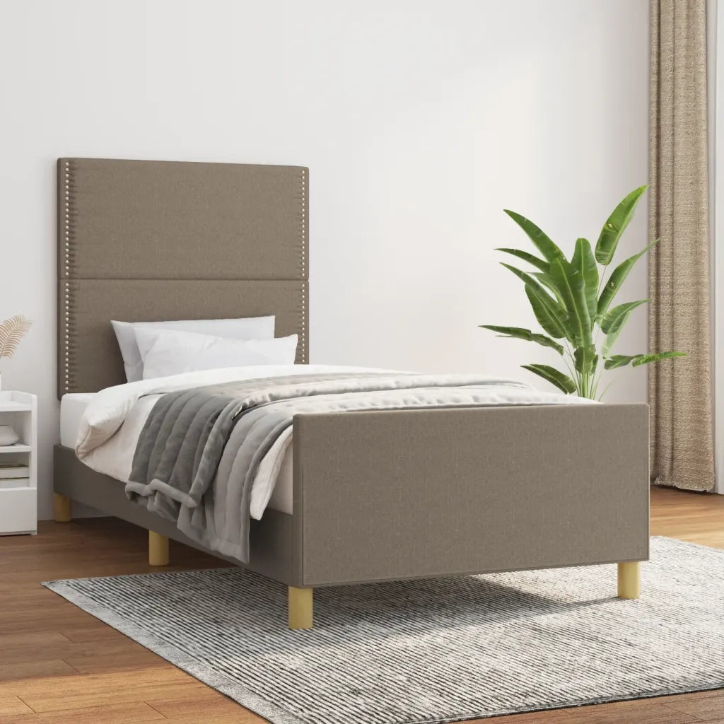 Giroletto senza Materasso Tortora 90x190 cm Tessuto