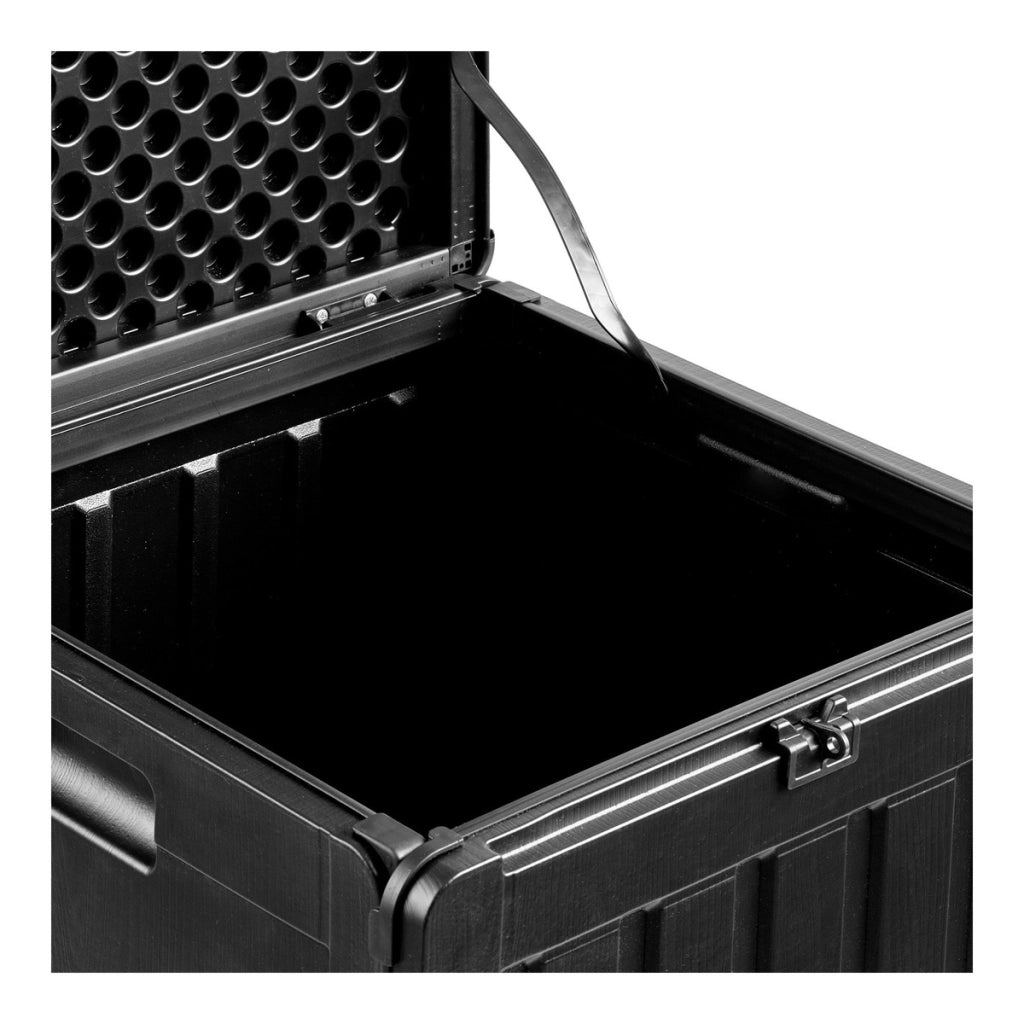 Panca Contenitore Sobra, Nero, Plastica, 42,8x42,8x46,4 cm