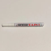 Paint pennarello colore bianco punta fine indelebile coprente permanente su ogni superficie