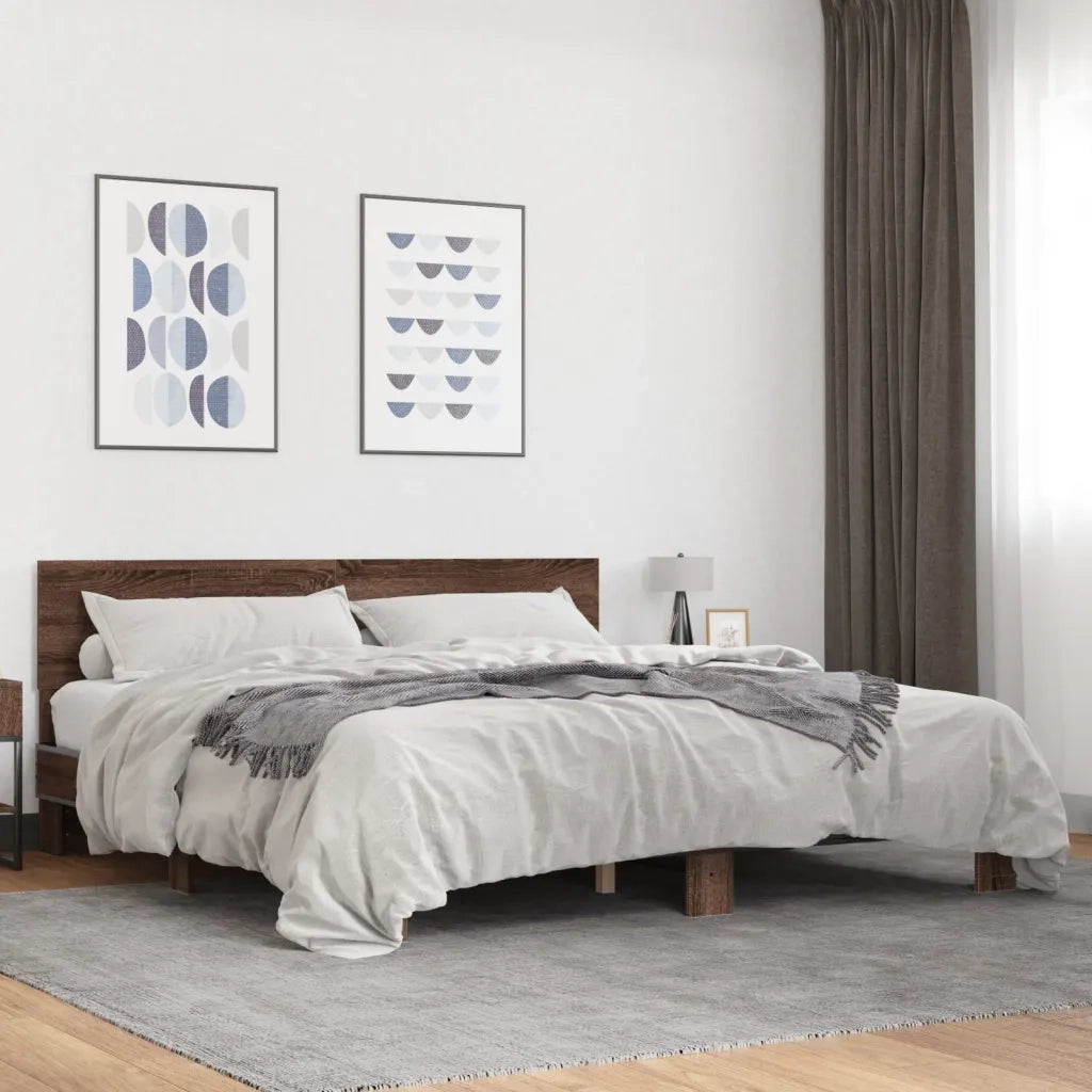 Giroletto Rovere Marrone 200x200cm in Legno Multistrato Metallo 3280176