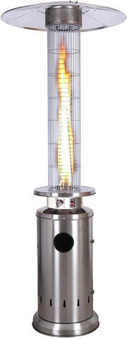 Ke grill ke52920/inox stufa fire glass fungo per esterni colore inox gas bombola trasportabile potenza 13 kw 20mq