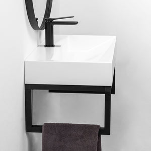 Lavabo In Conglomerato Goya 60cm Conglomerato + Supporto