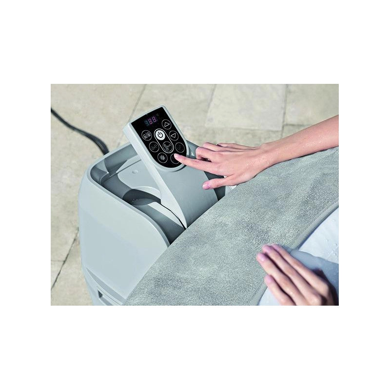Spa gonfiabile Bestway Lay-Z-Spa Zurich AirJet 60065 Ø180x66 cm 2-4 posti con copertura EnergySense e riscaldamento 40°C