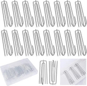 Hanger per tenda in acciaio inossidabile - 45 pezzi - Hanger per tenda - Hanger per doccia - Hanger a 4 denti