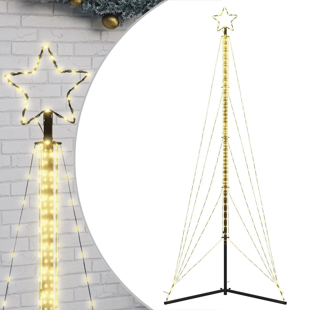 Albero di Natale a LED 525 LED Bianco Caldo 302 cm 4016416