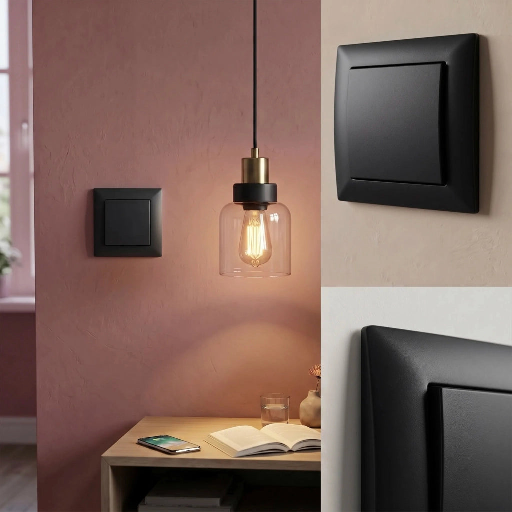 Interruttore Singolo Oste Jnh006-w Black