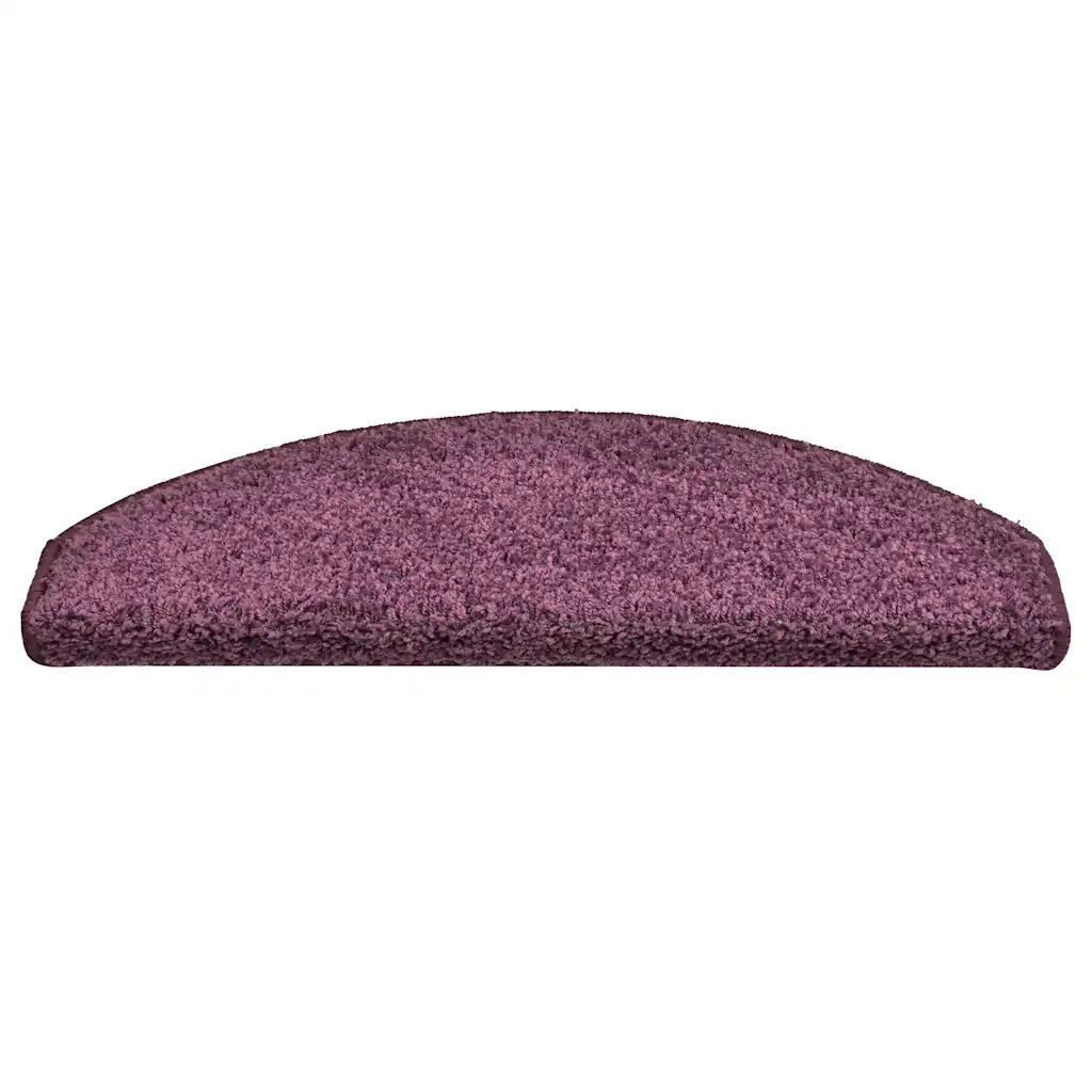Tappetini per scale 30 pz 65x21x4 cm Viola scuro Semicircolari Grandi