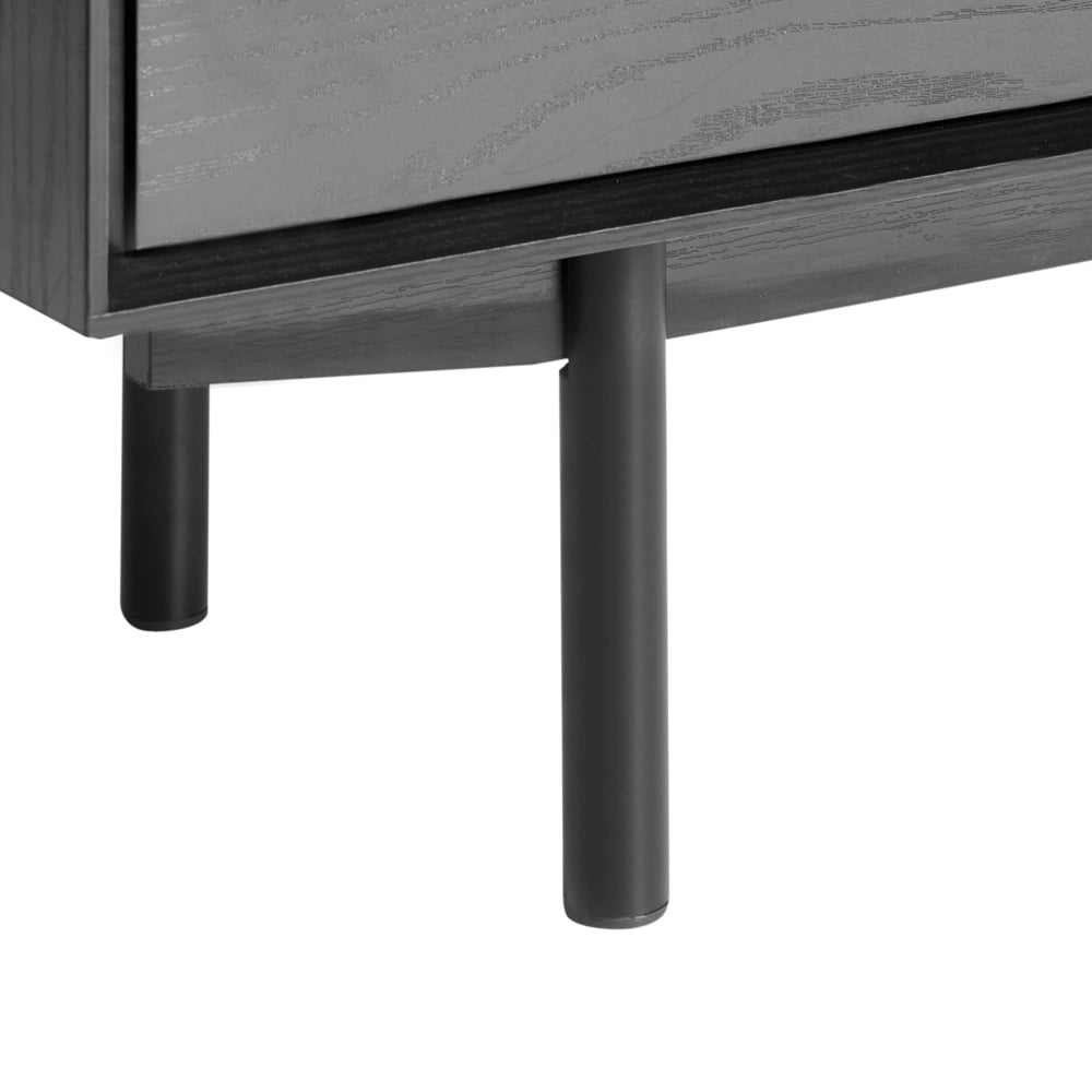 Cassettiera a 6 cassetti in truciolato nero MDF Moderna unità di archiviazione Soggiorno Camera da letto