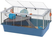 Casa per Hamster - 78 x 48 x H 39 cm - Bianco Blu