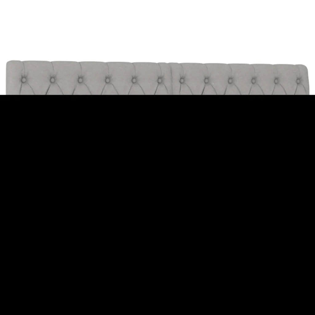 Giroletto a Molle con Materasso Grigio Chiaro 140x200cm Tessuto
