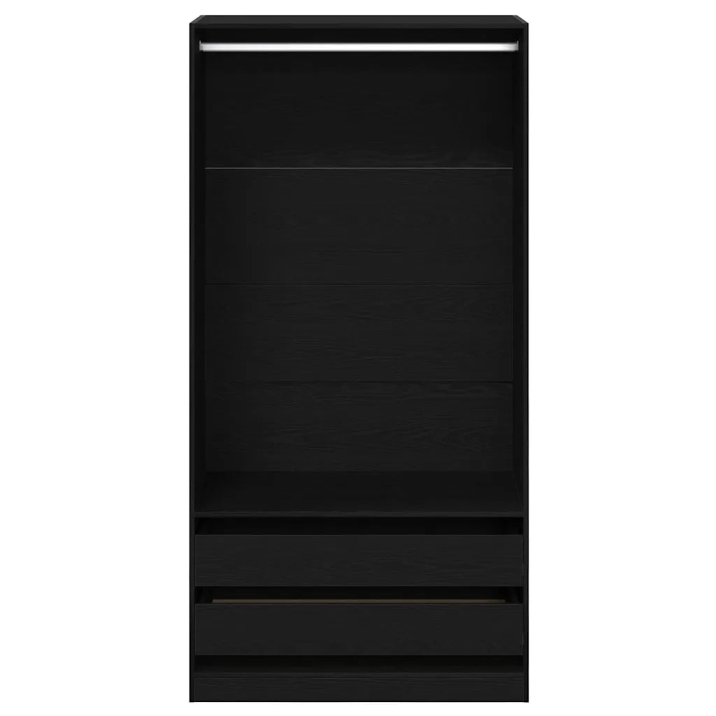 Guardaroba Rovere Nero 100 x 50 x 200 cm Legno multistrato 3329299