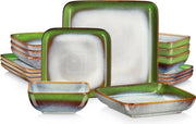 Set di Cucina a Colori - Quadrato - 16 pezzi - Set di Cucina per 4 Persone