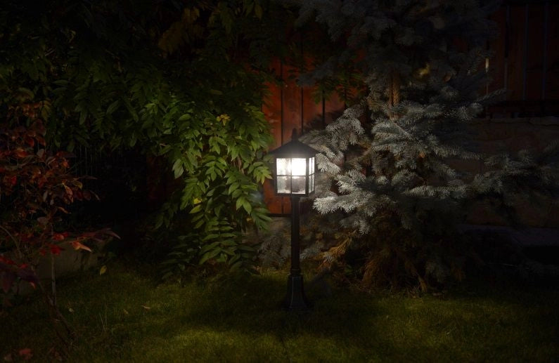 Lampione da giardino classico Wenecja 156cm E27 nero IP43