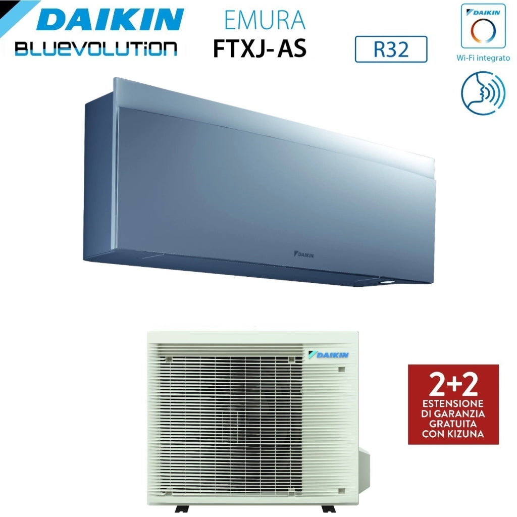 Condizionatore Daikin Emura Silver III 18000 Btu FTXJ50AS R-32 Wi-Fi Integrato Argento Garanzia Italiana